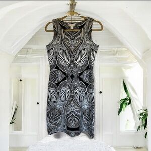 Stretchy Petite PP Dress from Macy's Black, Brown & White